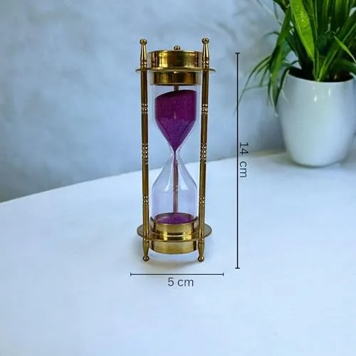 01-Minute Antique Sandtimer with Dual Compasse