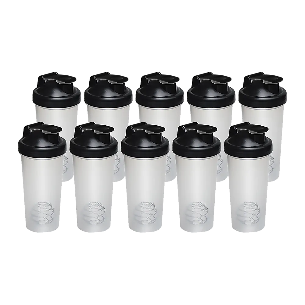 10x Leak-Proof 700ml Protein Shaker Bottles with Mixing Ball