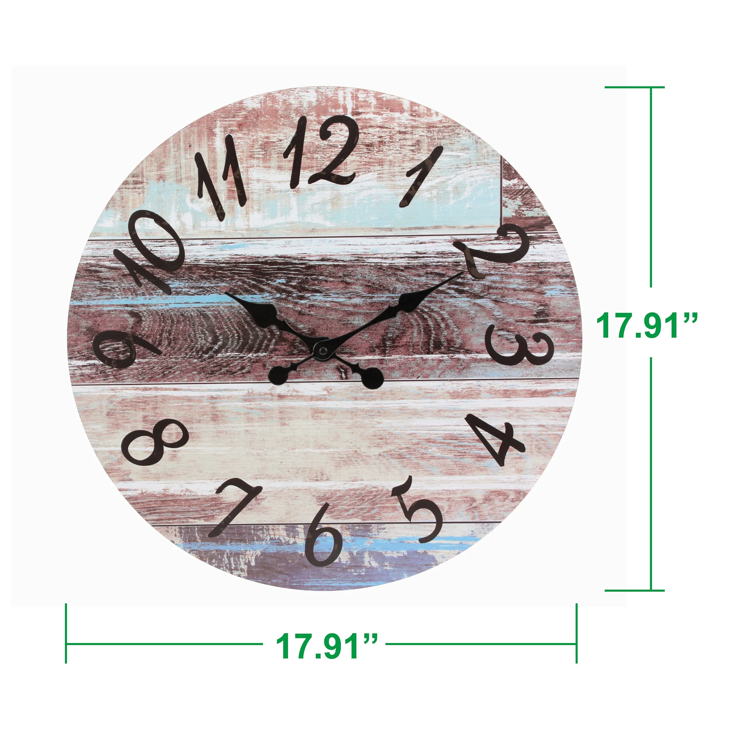 18” Round Rustic Wall Clock