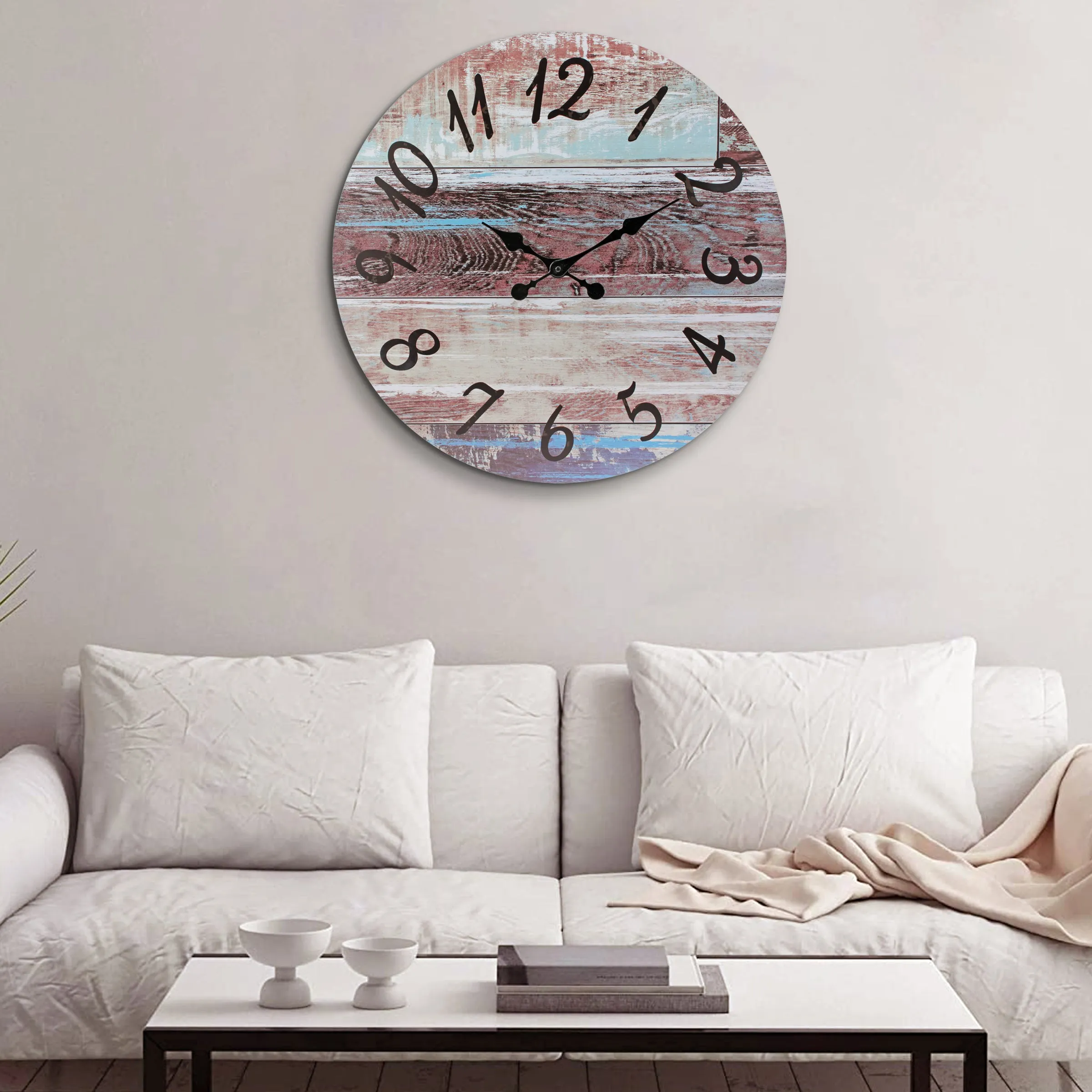 23.6” Round Rustic Wall Clock (WS)