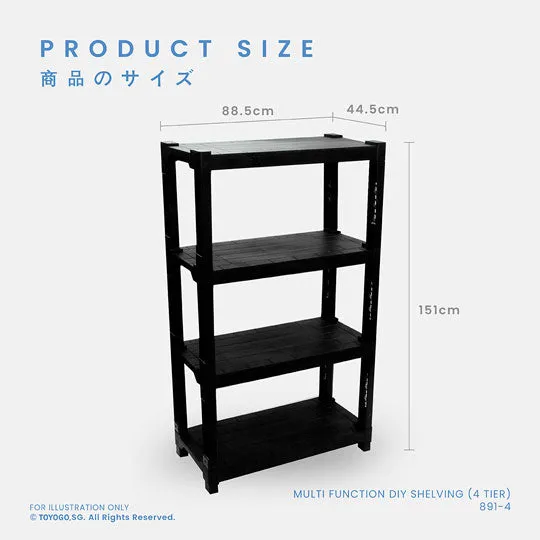 4 TIER SHELVING DIY (891-4)