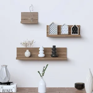 Abalde Wall Shelf - Brown