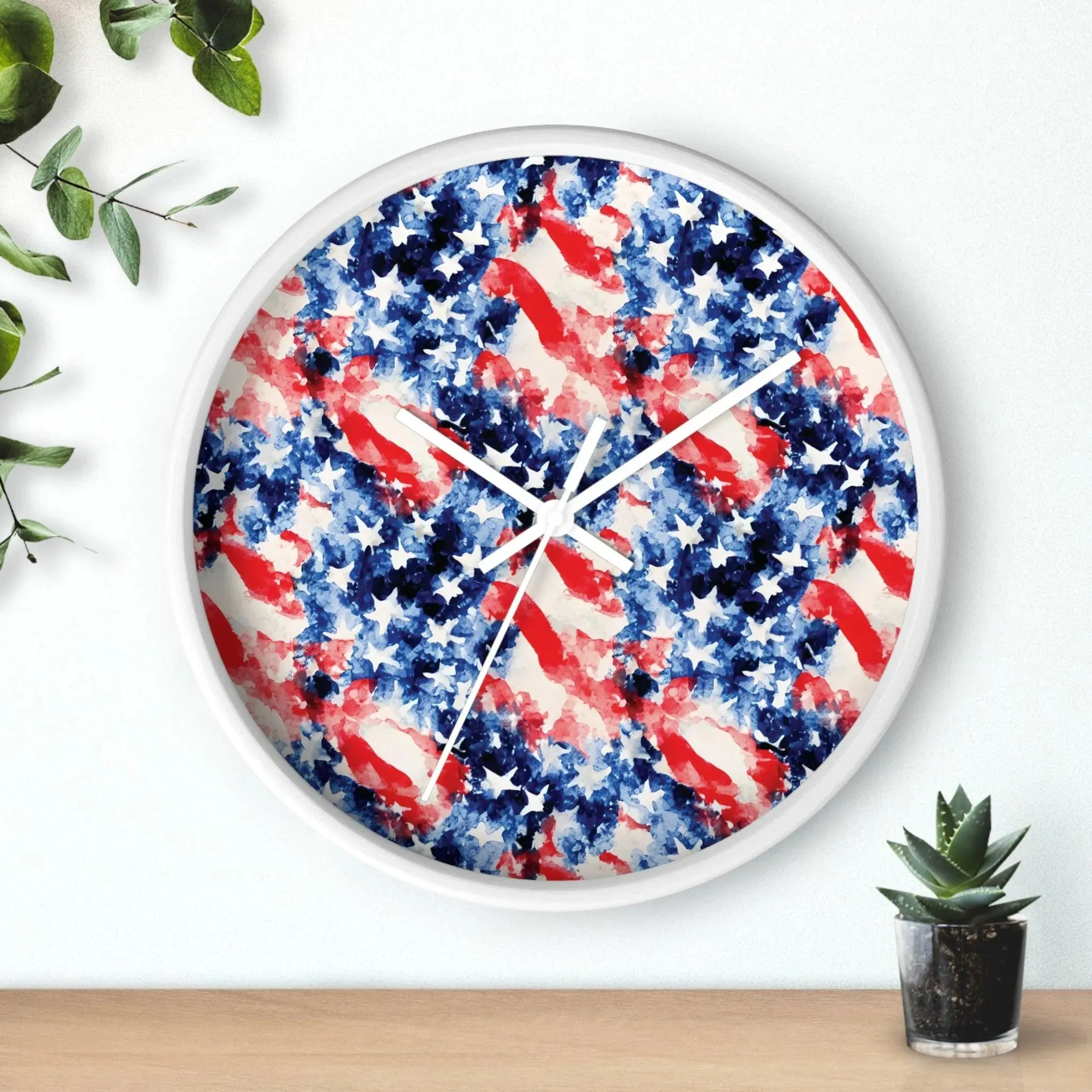 American Flag Wall Clock