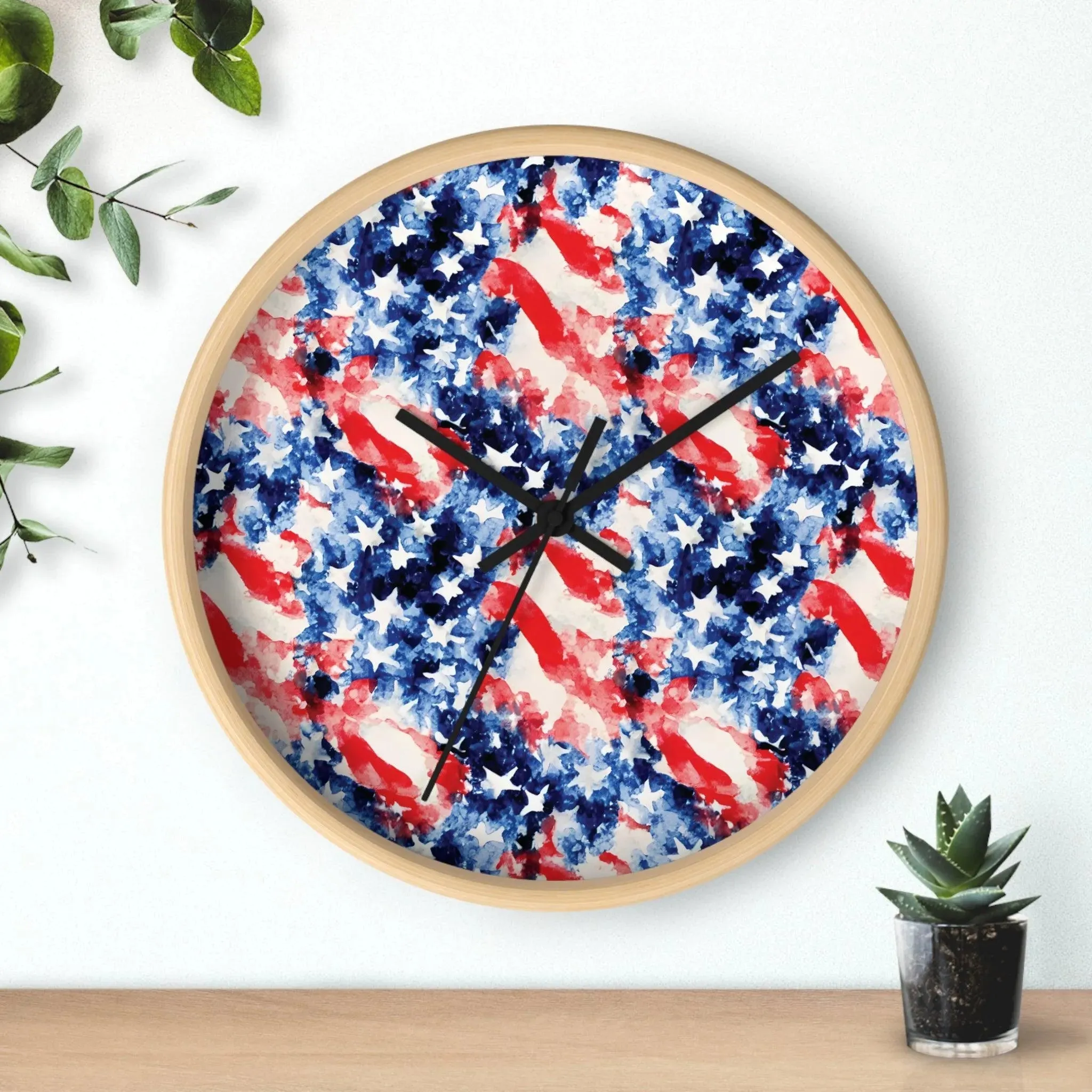 American Flag Wall Clock