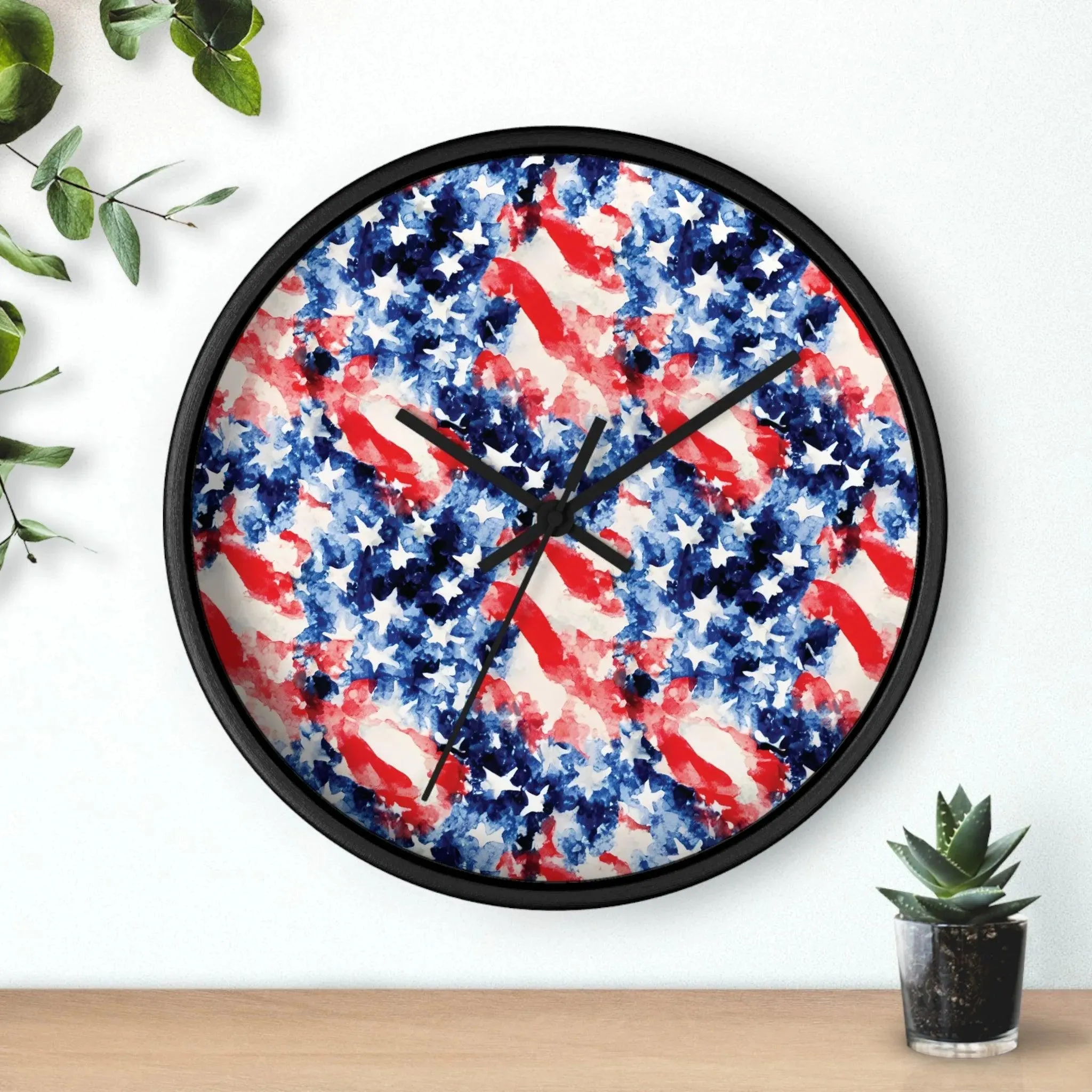 American Flag Wall Clock