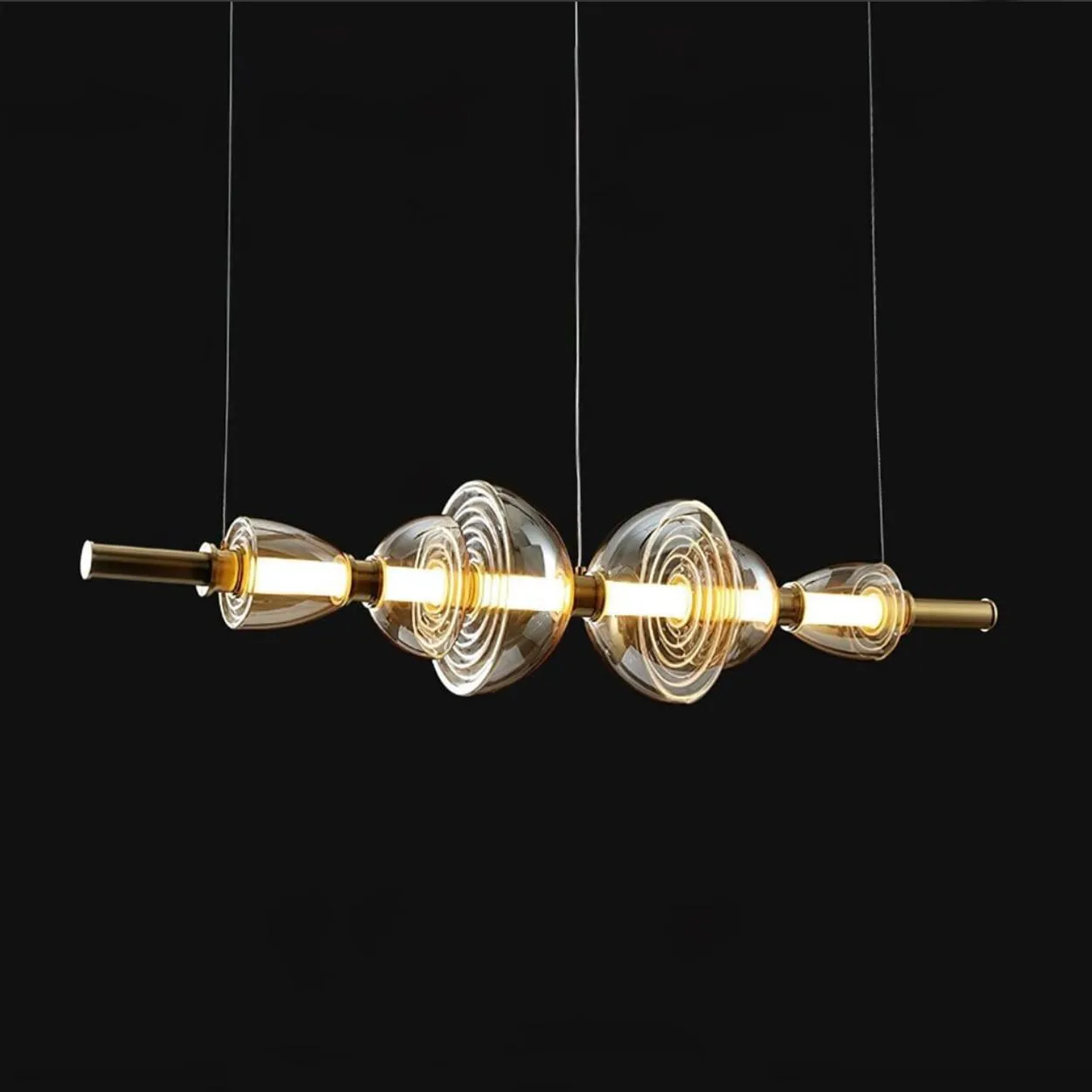 ANKUR TITAN LINEAR MODERN LED HANGING / CHANDELIER FOR DINING TABLE AND OFFICE TABLE