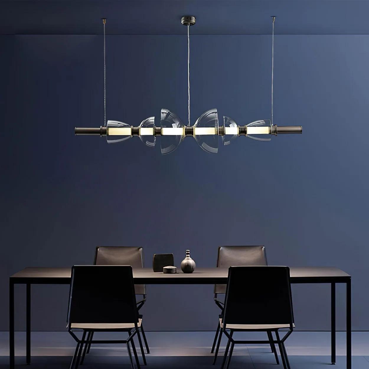 ANKUR TITAN LINEAR MODERN LED HANGING / CHANDELIER FOR DINING TABLE AND OFFICE TABLE