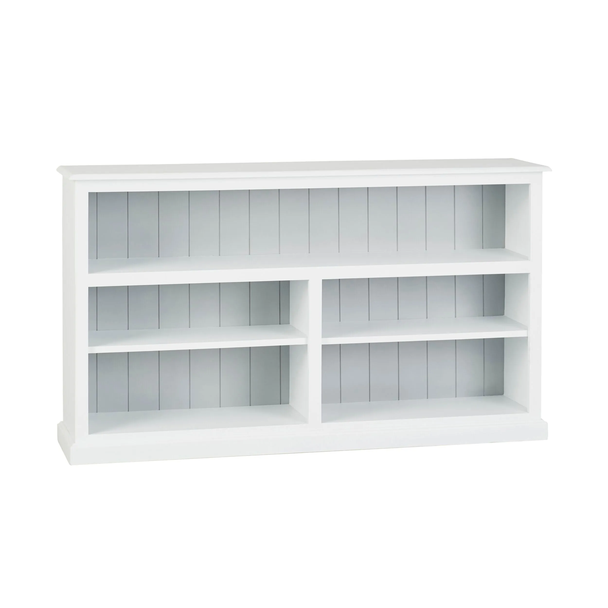 Armand Lowline Bookcase 90 x 155cm White