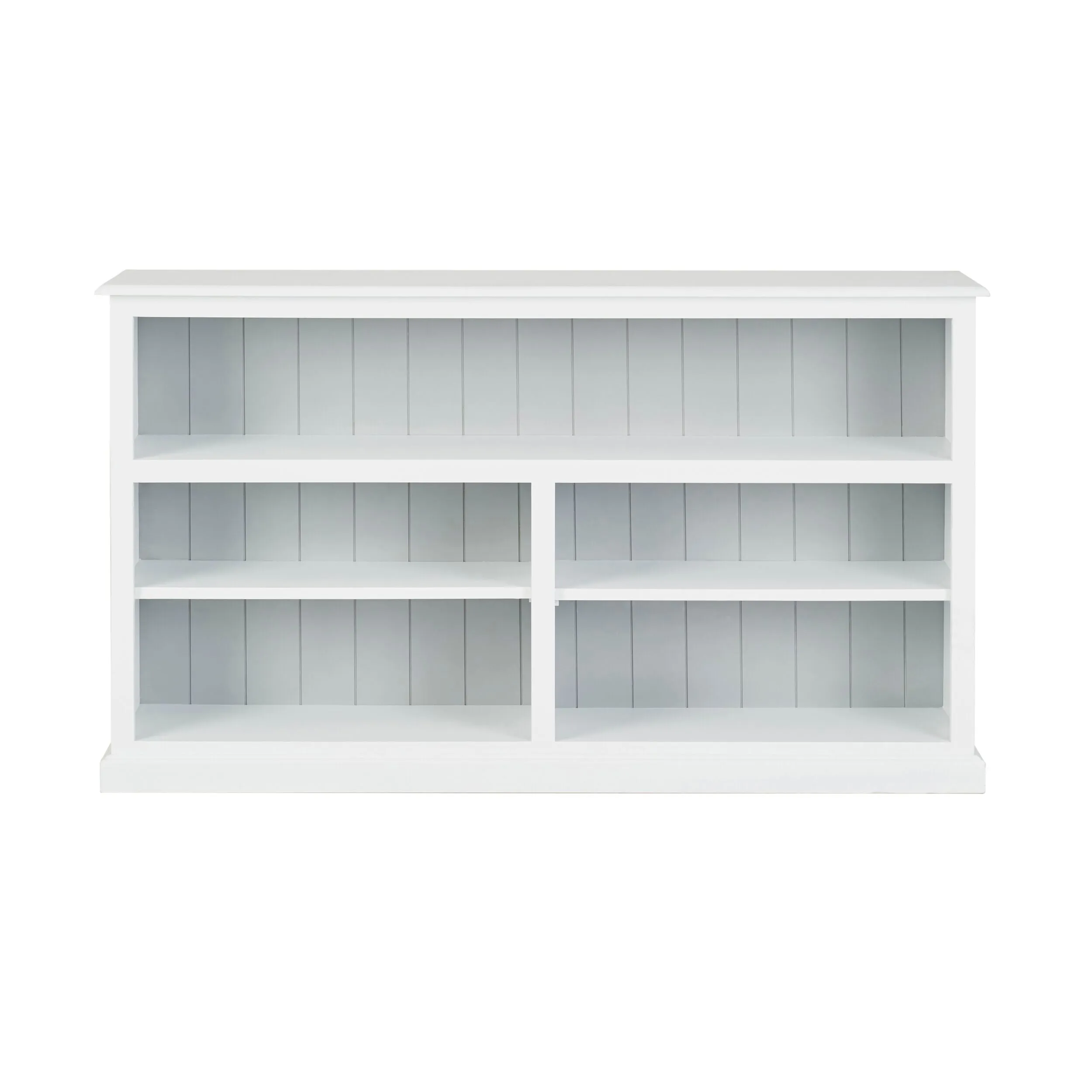 Armand Lowline Bookcase 90 x 155cm White