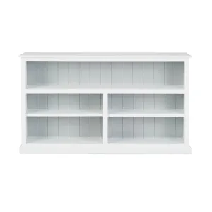 Armand Lowline Bookcase 90 x 155cm White