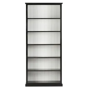 Armand Tall Bookcase 210 x 95cm Black