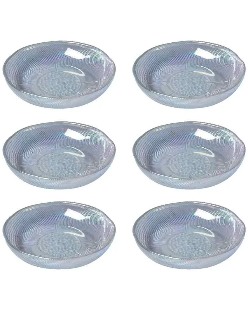 Beautiful Glass Serving Bowls | Set Of 6 | 5 inches