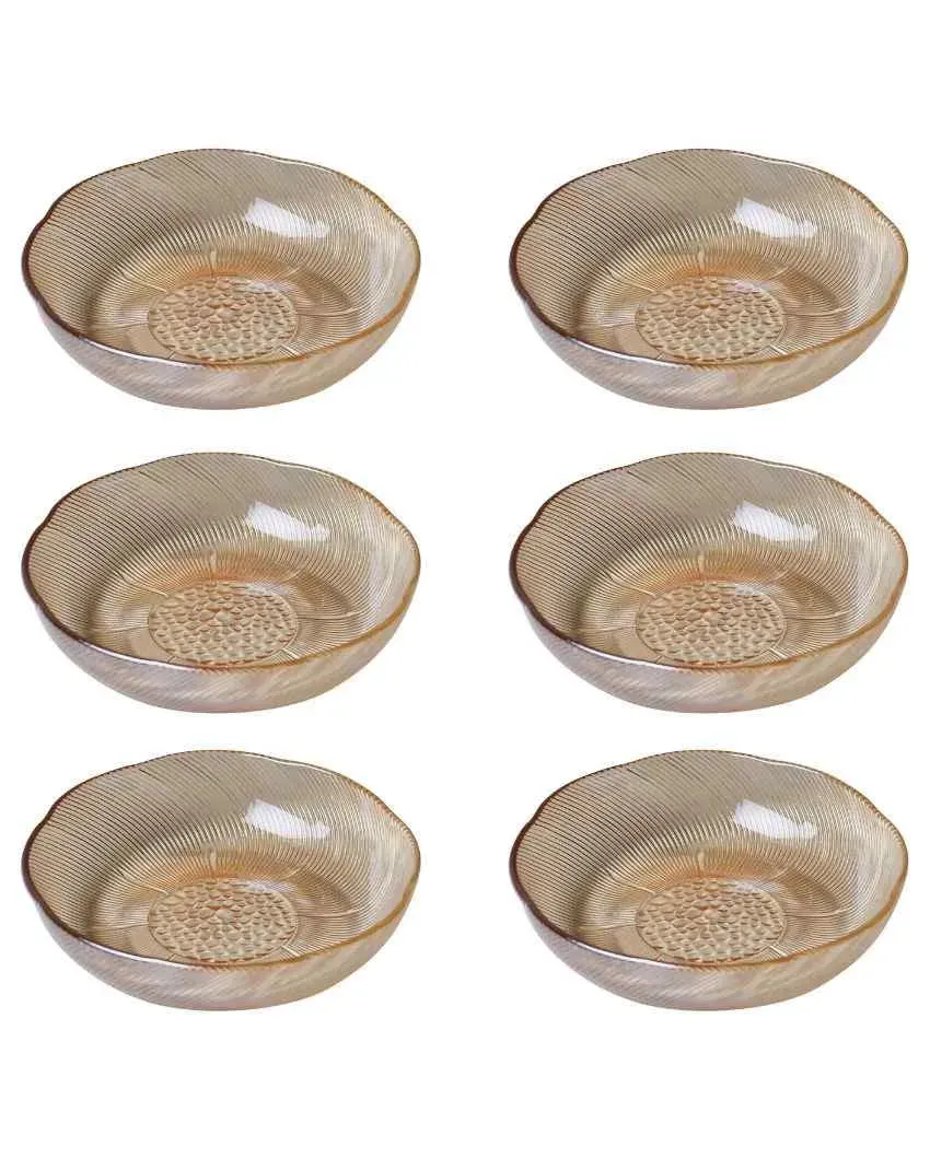 Beautiful Glass Serving Bowls | Set Of 6 | 5 inches