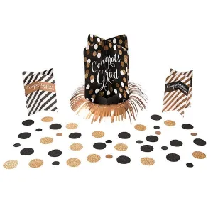 Black & Gold Graduation Table Decorating Kit