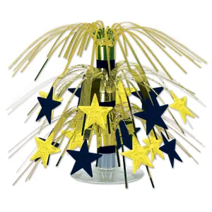 Black and Gold Star Mini Cascade Centerpiece (3/Pk)