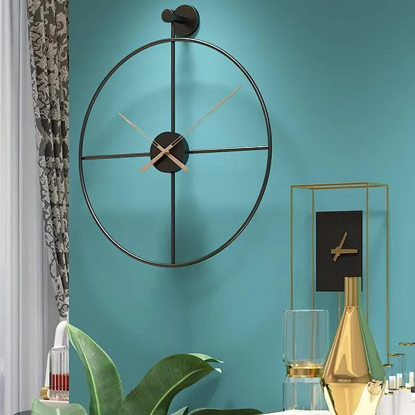 BLACK MATT WALL CLOCK