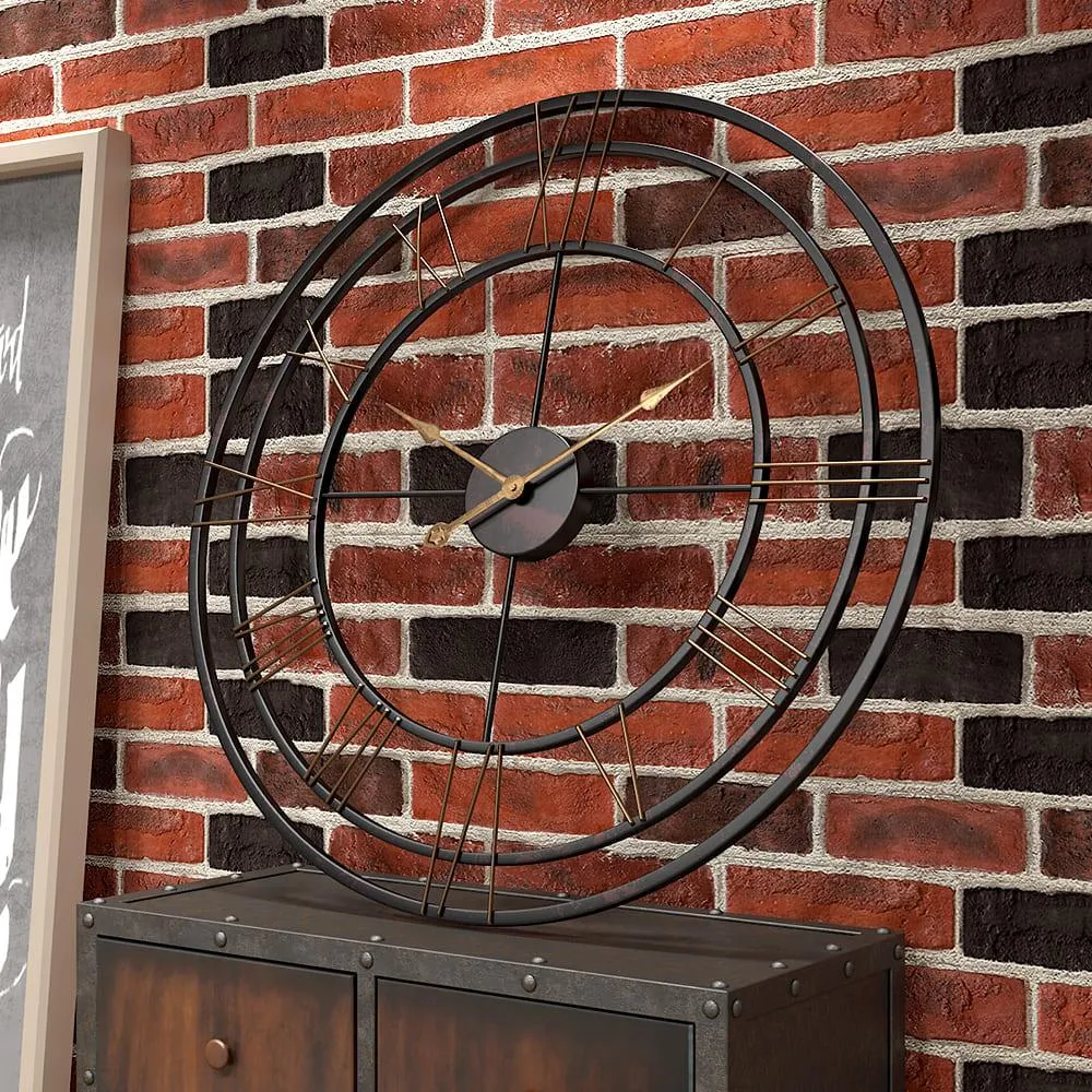 BLACK MATT WALL CLOCK