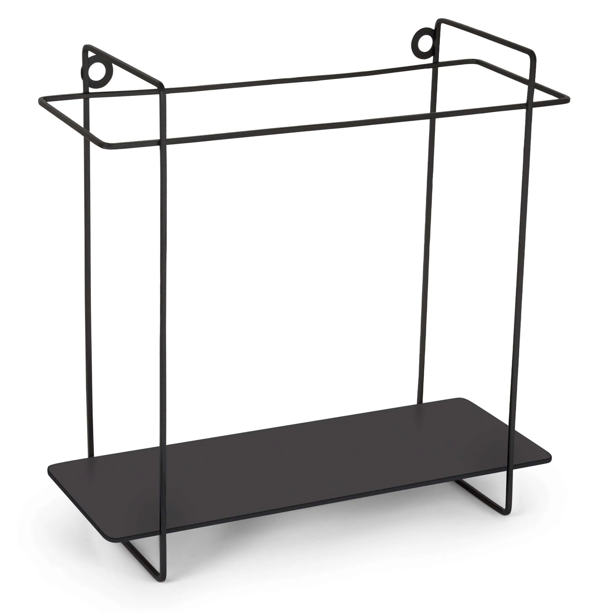 Black Metal Industrial Decorative Style Shelves - Set of 3