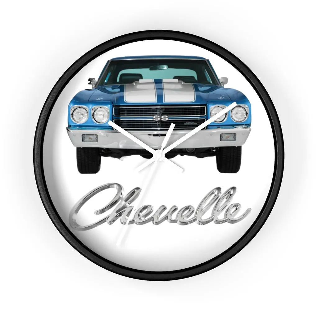 Blue 1970 Chevelle Wall clock Gift Decor Classic Muscle