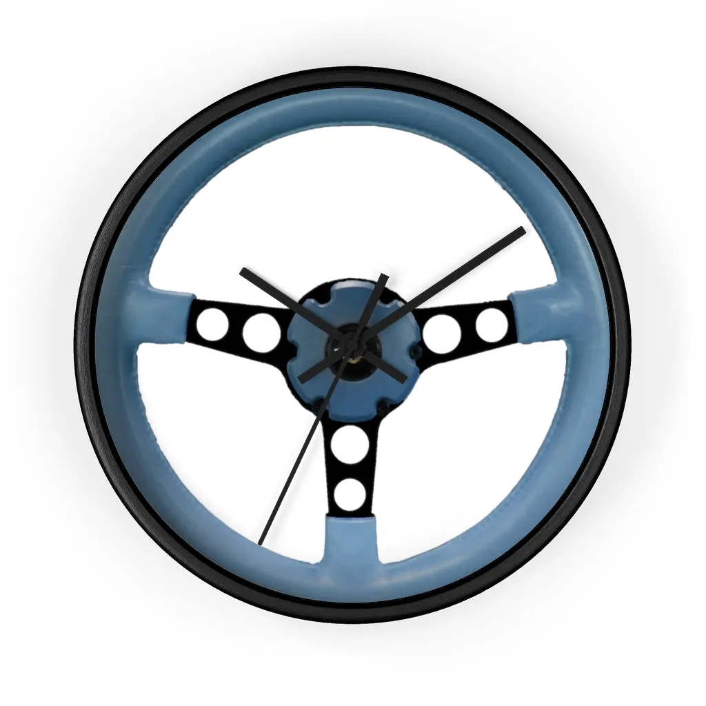 Blue Pontiac Firebird Trans Am Wall clock Gift Decor Classic Muscle Steering Wheel