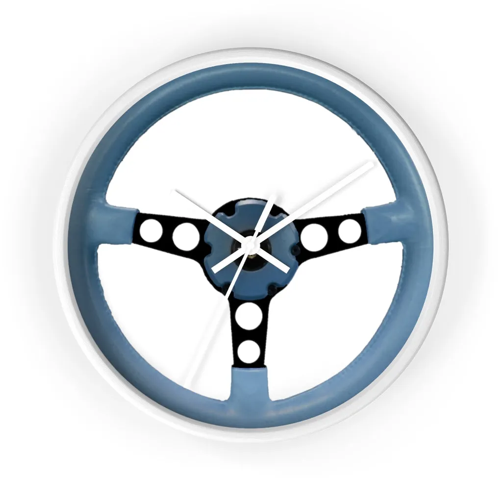 Blue Pontiac Firebird Trans Am Wall clock Gift Decor Classic Muscle Steering Wheel