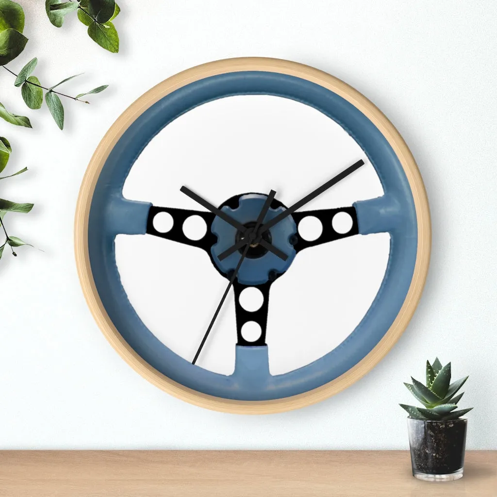 Blue Pontiac Firebird Trans Am Wall clock Gift Decor Classic Muscle Steering Wheel