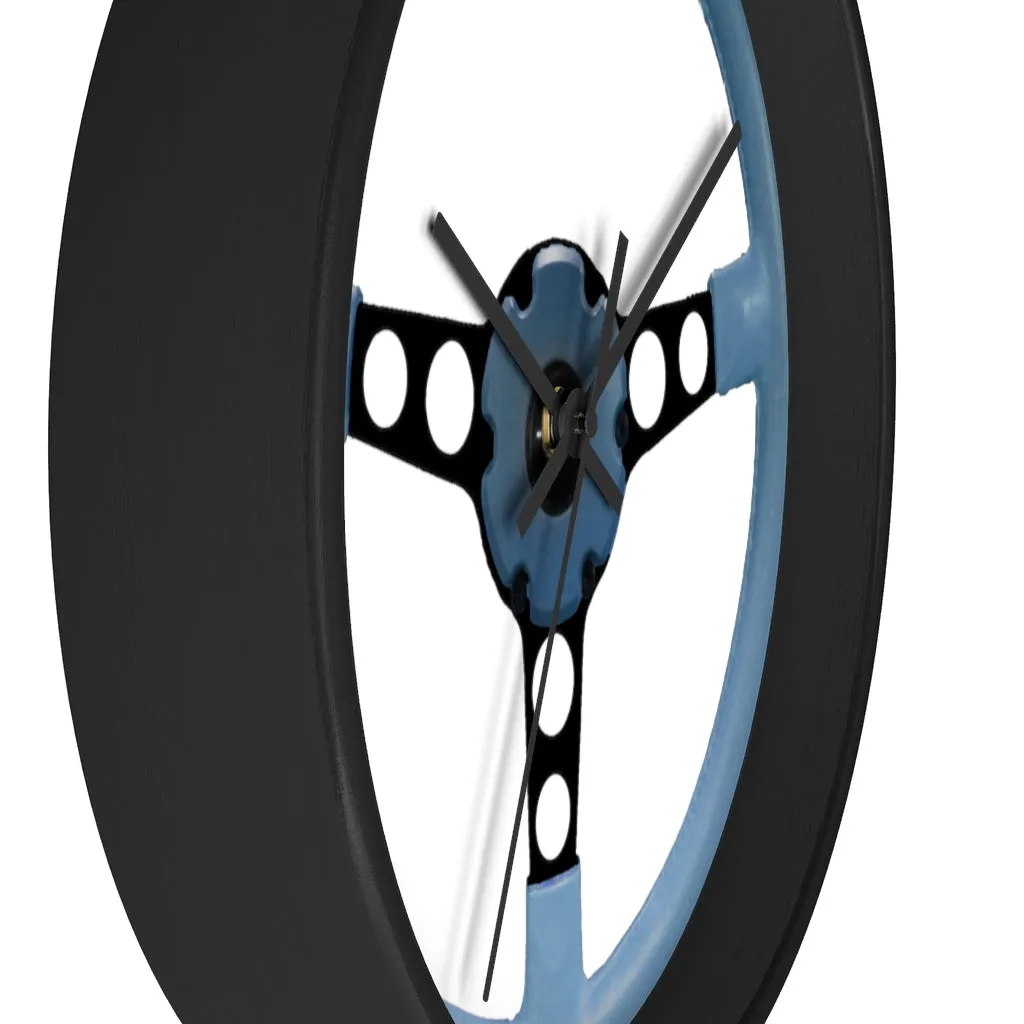 Blue Pontiac Firebird Trans Am Wall clock Gift Decor Classic Muscle Steering Wheel