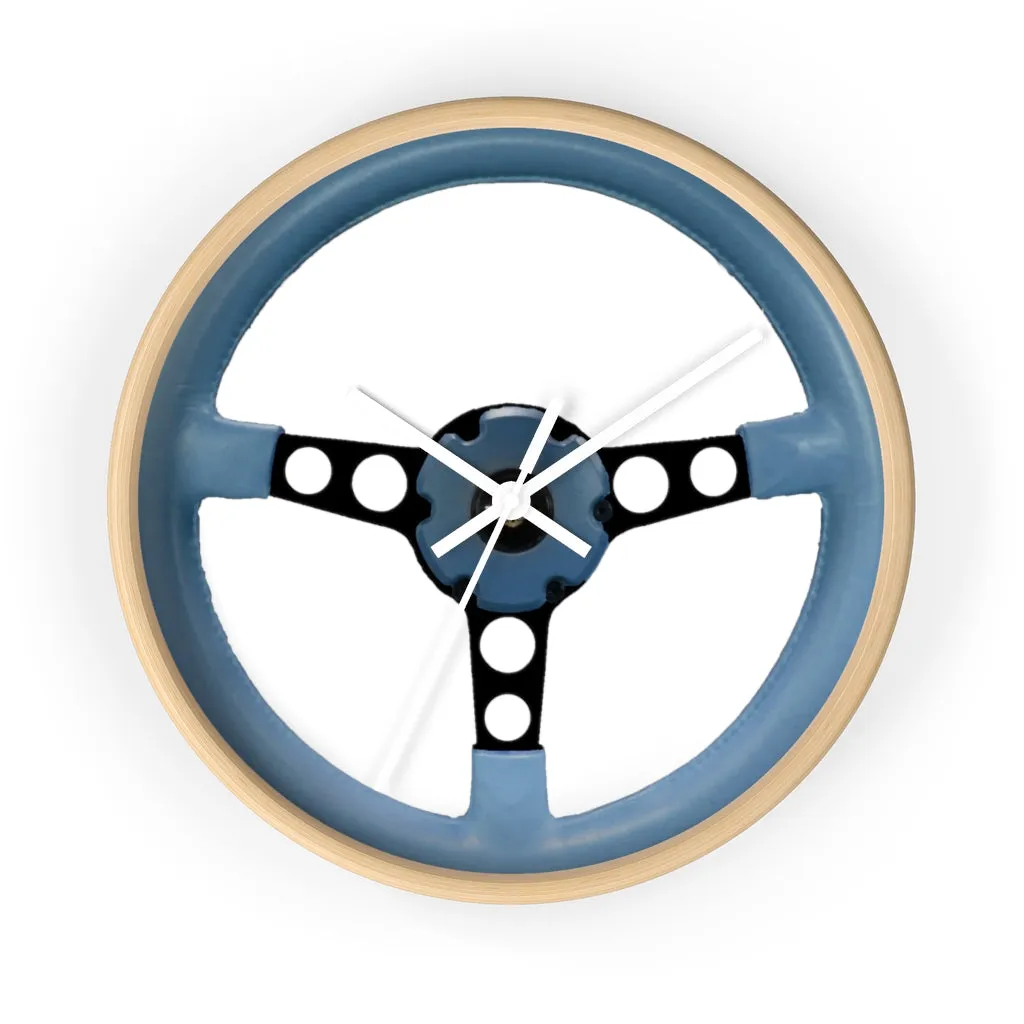 Blue Pontiac Firebird Trans Am Wall clock Gift Decor Classic Muscle Steering Wheel