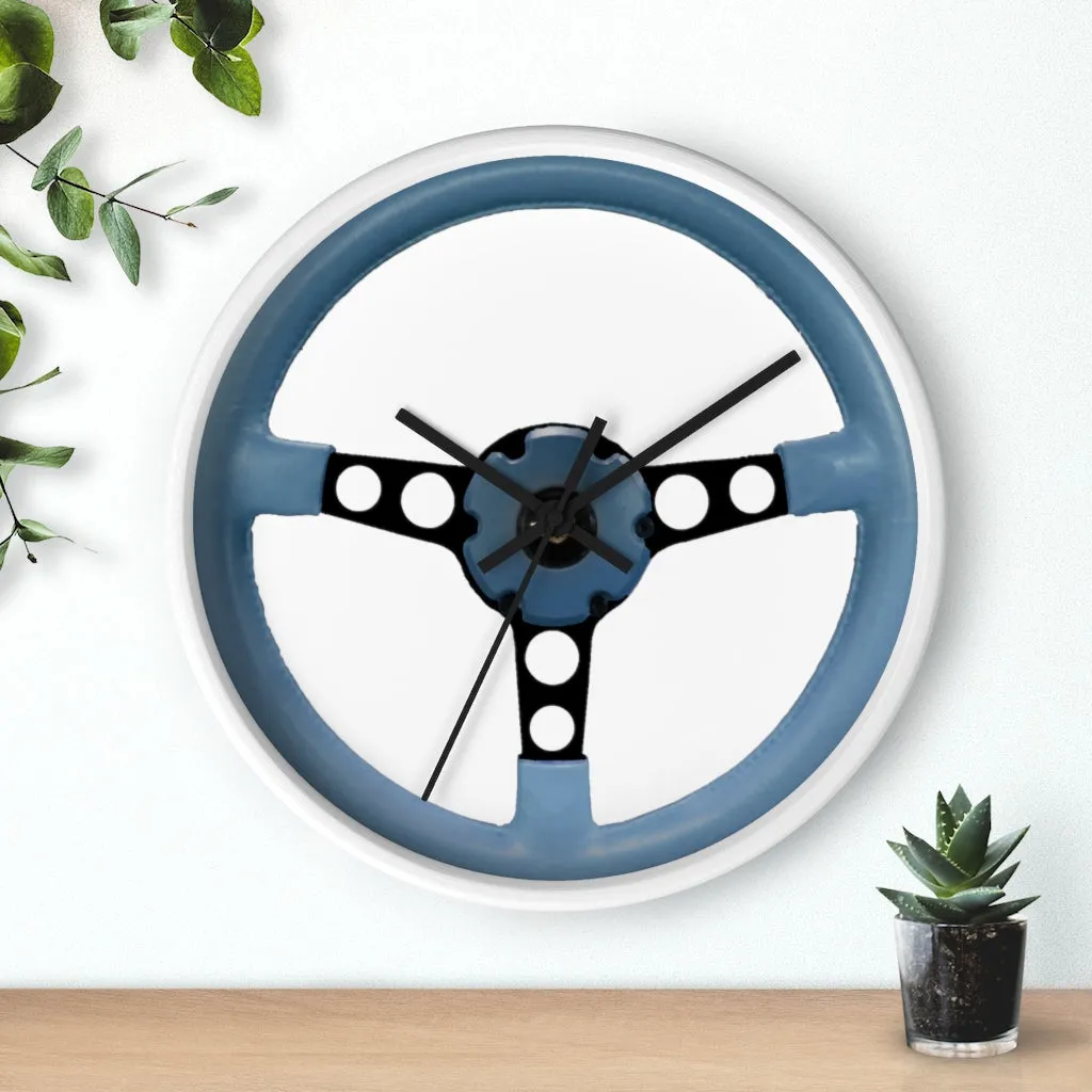 Blue Pontiac Firebird Trans Am Wall clock Gift Decor Classic Muscle Steering Wheel