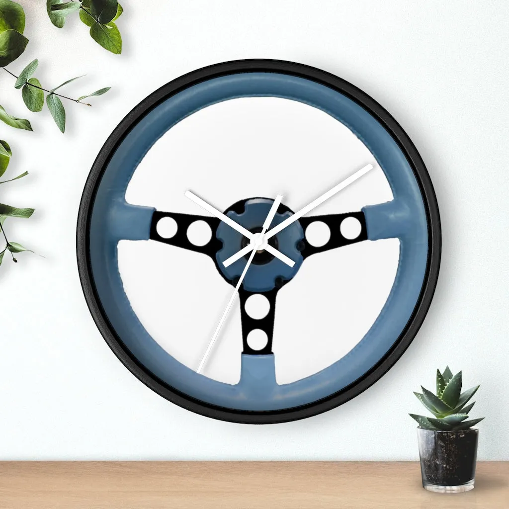 Blue Pontiac Firebird Trans Am Wall clock Gift Decor Classic Muscle Steering Wheel