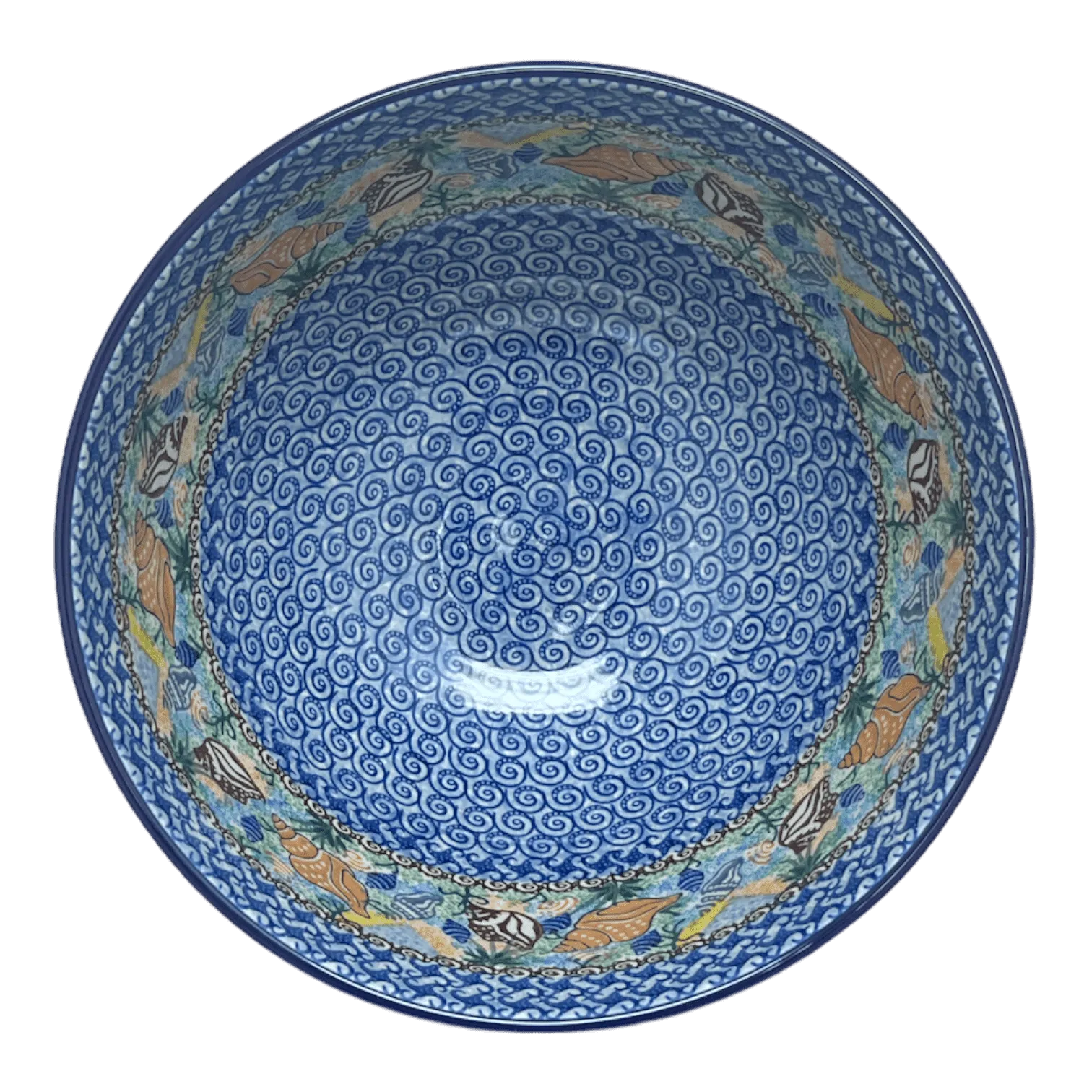 Bowl, Round, Deep, Pedestal, 10" in "Poseidon's Treasure" by Ceramika Artystyczna | A215-U1899