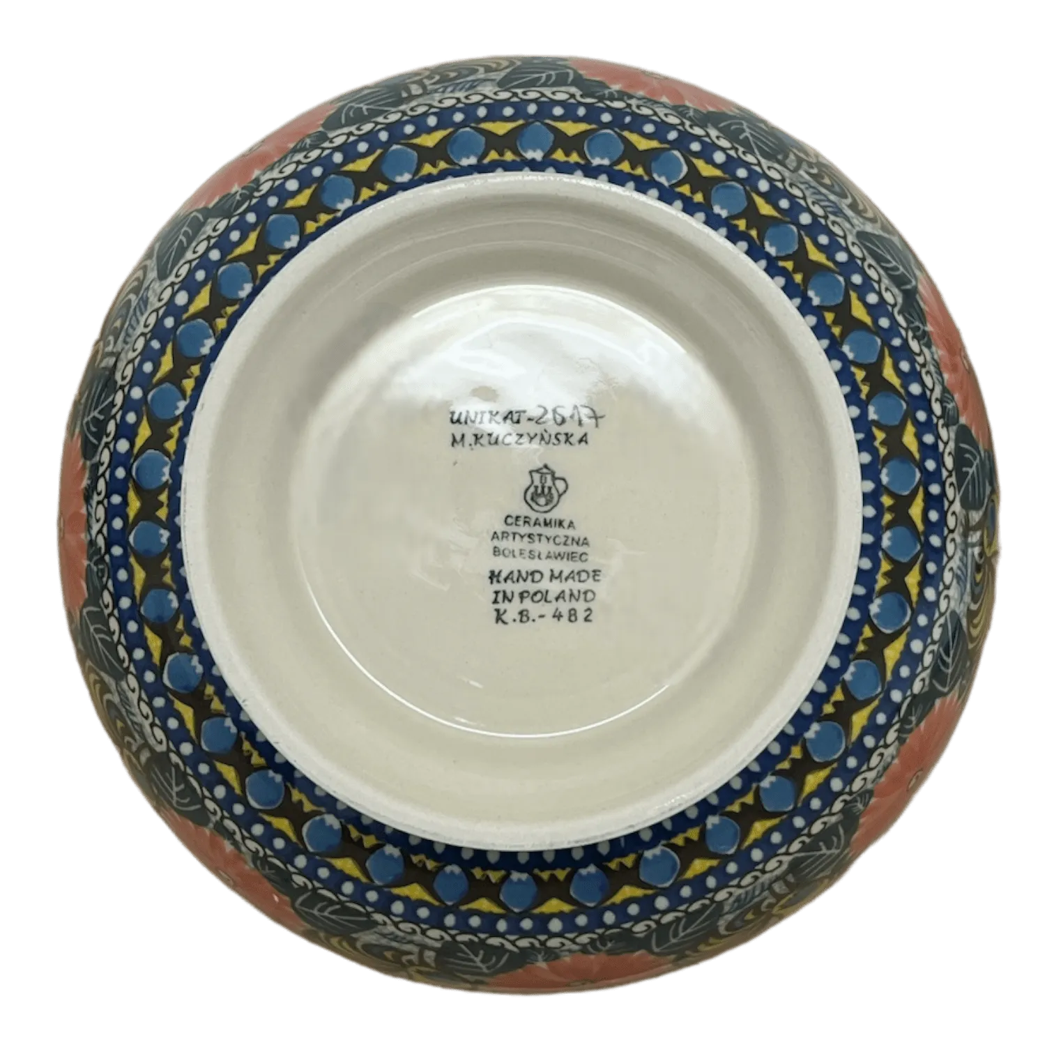 Bowl, Round, Deep, Pedestal, 10" in "Regal Roosters" by Ceramika Artystyczna | A215-U2617