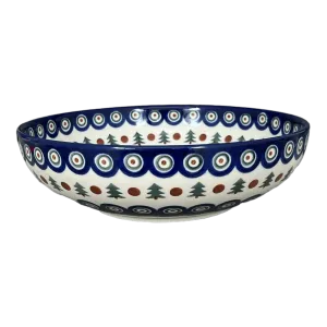 Bowl, Round, Serving, 10.5" in "Peacock Pine" by Ceramika Artystyczna | AC36-366X