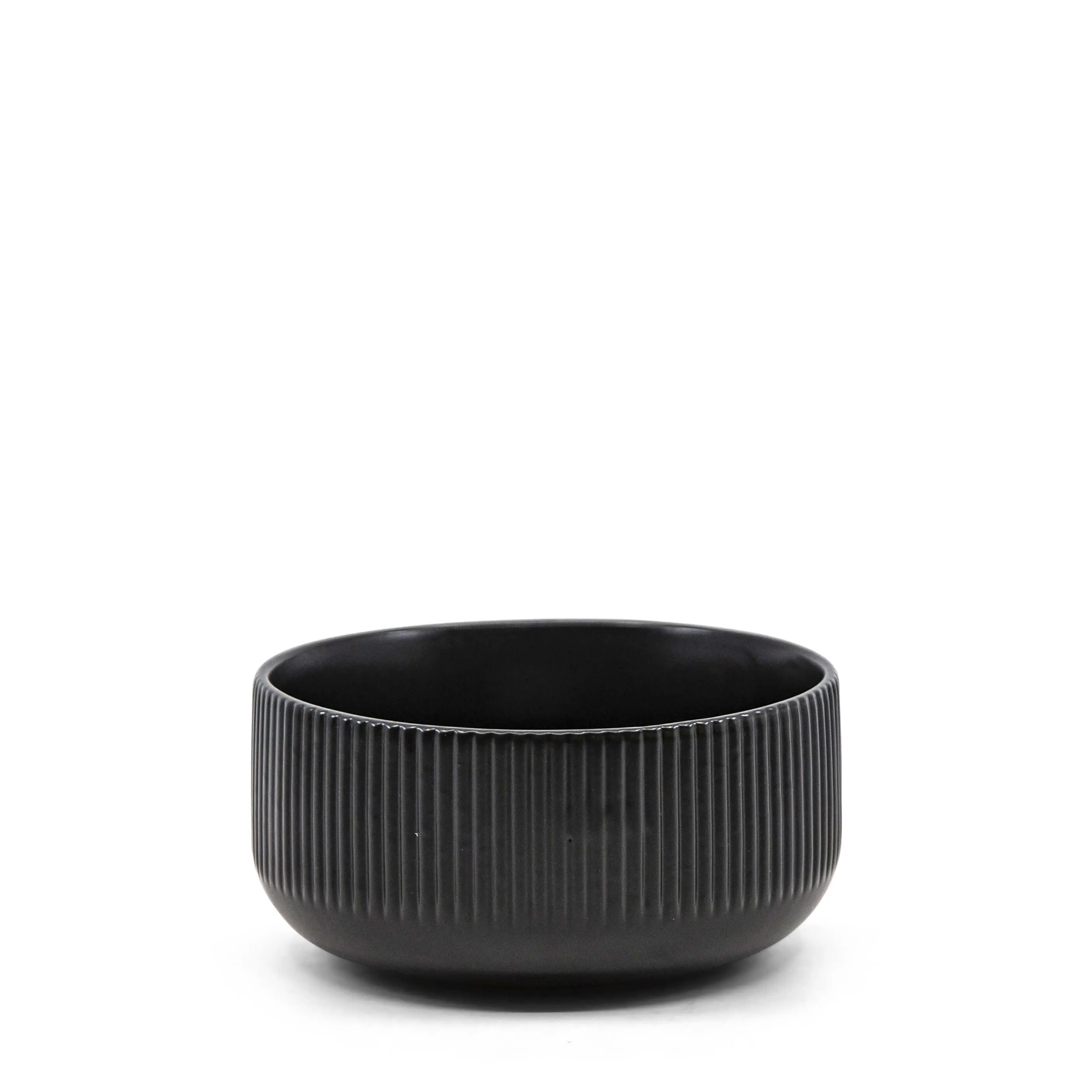 Brae Rice Bowls 12 x 6cm - Set of 4 - Black