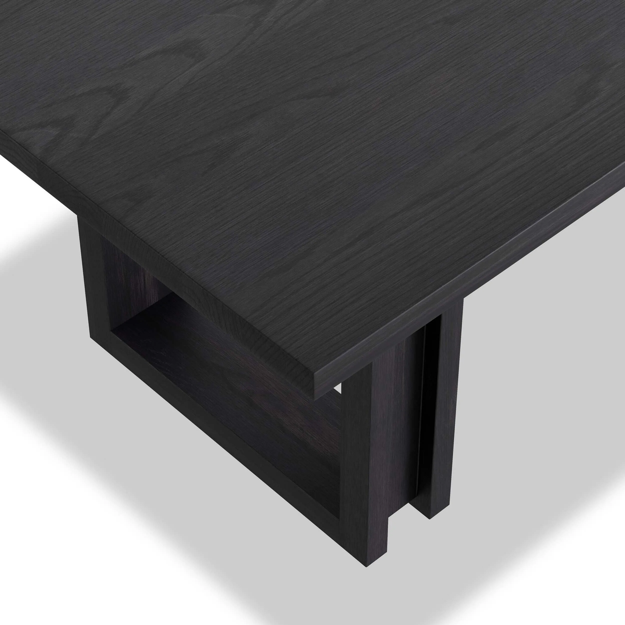 Carmel Dining Table, Black Wash