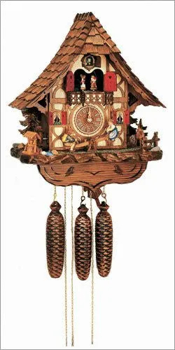 Children on Teeter-totter Eight Day Black Forest Musical Cuckoo Clock