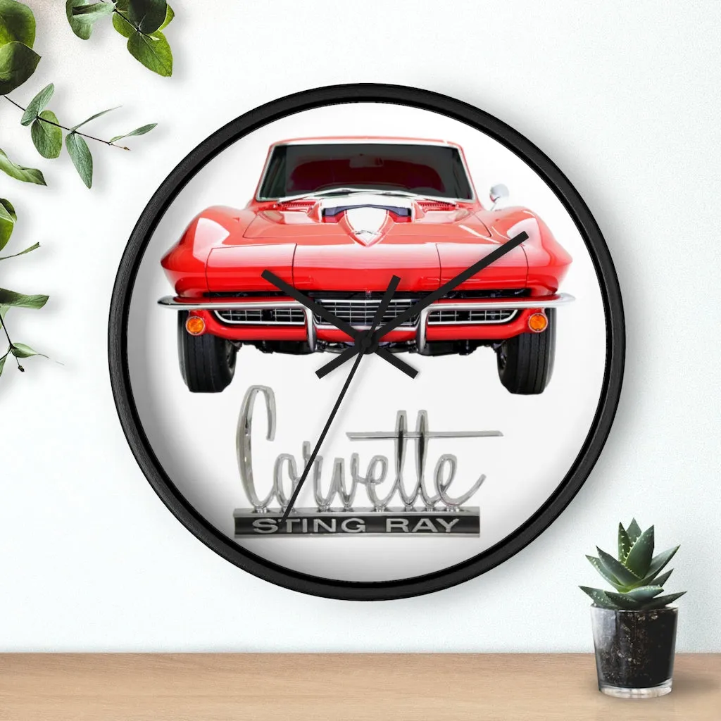 Corvette Wall clock Gift Decor Classic Muscle