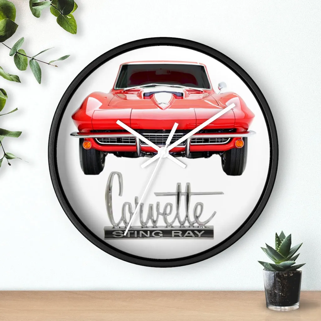 Corvette Wall clock Gift Decor Classic Muscle