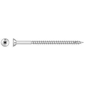 Deck-Drive DWP WOOD SS Screw - #10 x 3-1/2 in. T25, Flat Head, Type 305 (1 lb.)