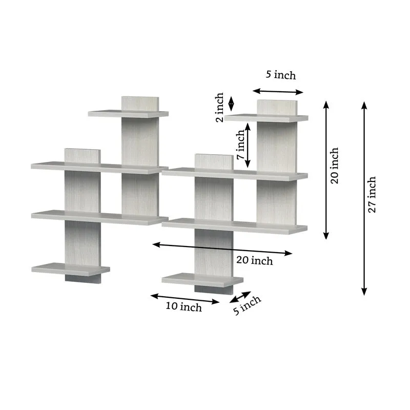 Dimas Wall Shelf - White