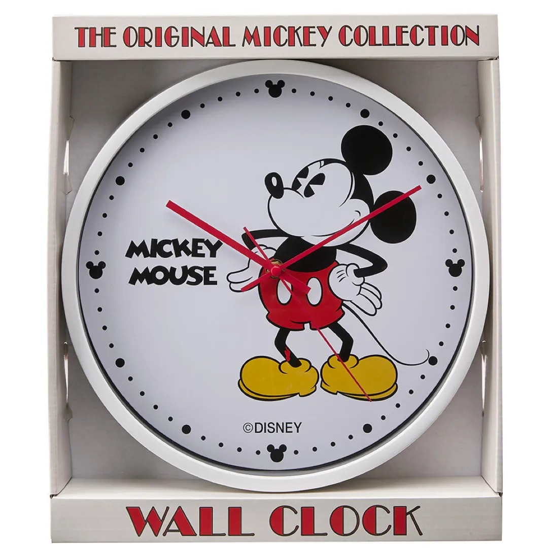 Disney Mickey Mouse 30cm Wall Clock - White