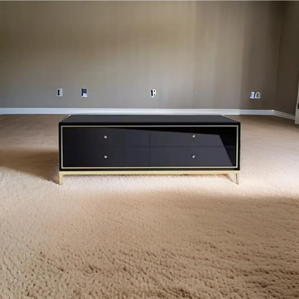 Elegant Rectangle Stylish Coffee Table With 4 Drawers