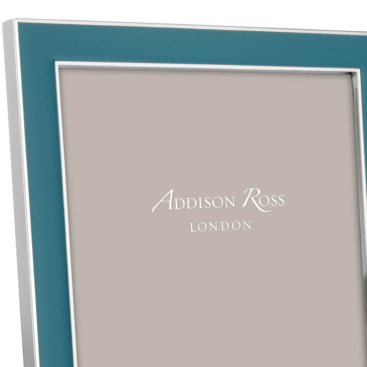 Enamel Frame Teal & Silver