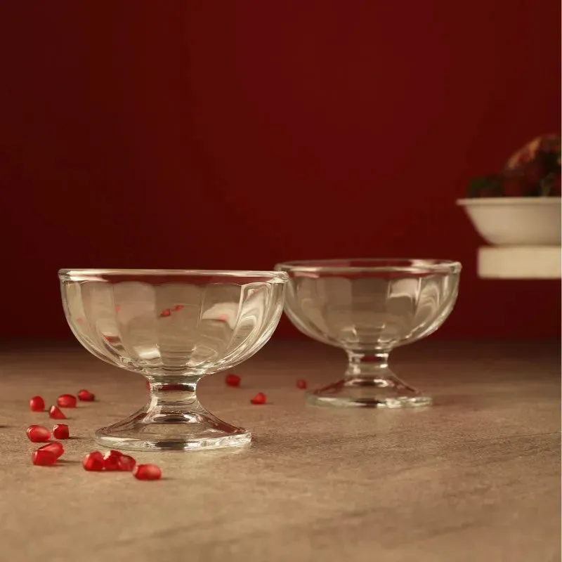 Etna Glass Icecream Dip Bowls | Set Of 2