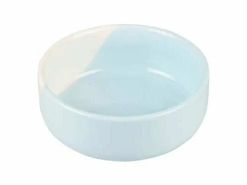 Feeding bowl Stone grace 600ml - 14,5x14,5x5,5cm blue/white