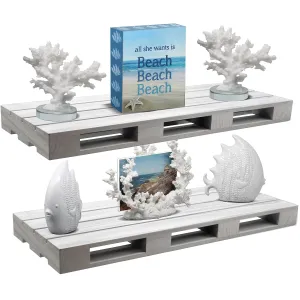 Floating pallets shelve (Set of 2)