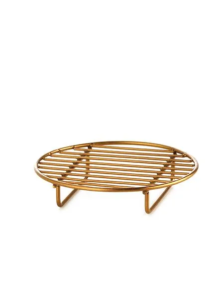 Fog Linen Work Brass Wire Rack - Round