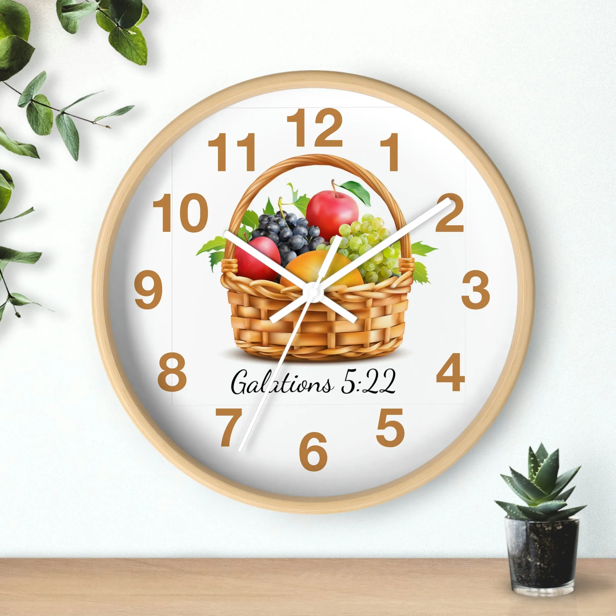 Fruit of the Spirit Wall Clock