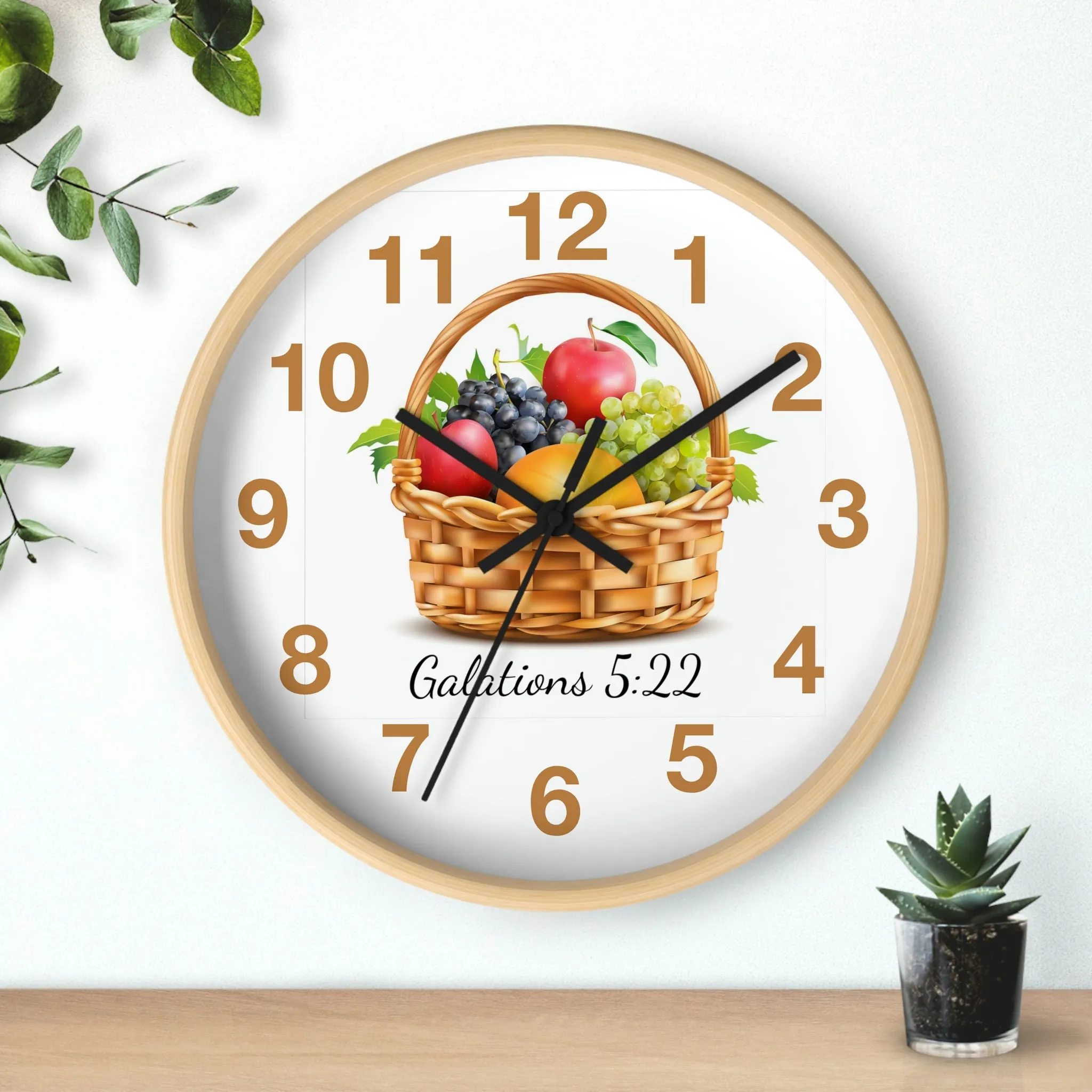 Fruit of the Spirit Wall Clock