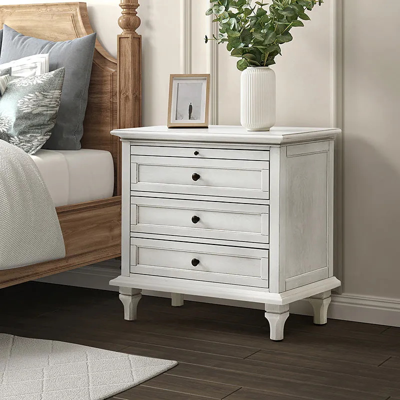 Galatea 3 - Drawer Nightstand Chest with Built-In Outlets